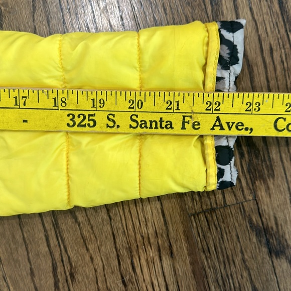 Leopard puffer jacket reversible to yellow - Picture 9 of 9